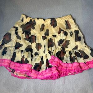 Harajuku Mini for Target leopard print chiffon skirt, 3T